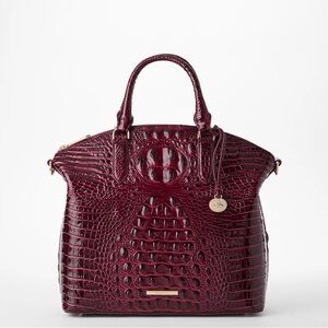 Brahmin Large Duxbury satchel cherry lacquer melbourne